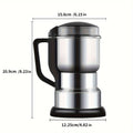 Electric Coffee Grinder with Stainless Steel Blade | 10-Second Fast Grinding | One-Button Control Spice Nut Bean Mill | Dry Food Processor for Coffee Beans Spices Grains Nuts