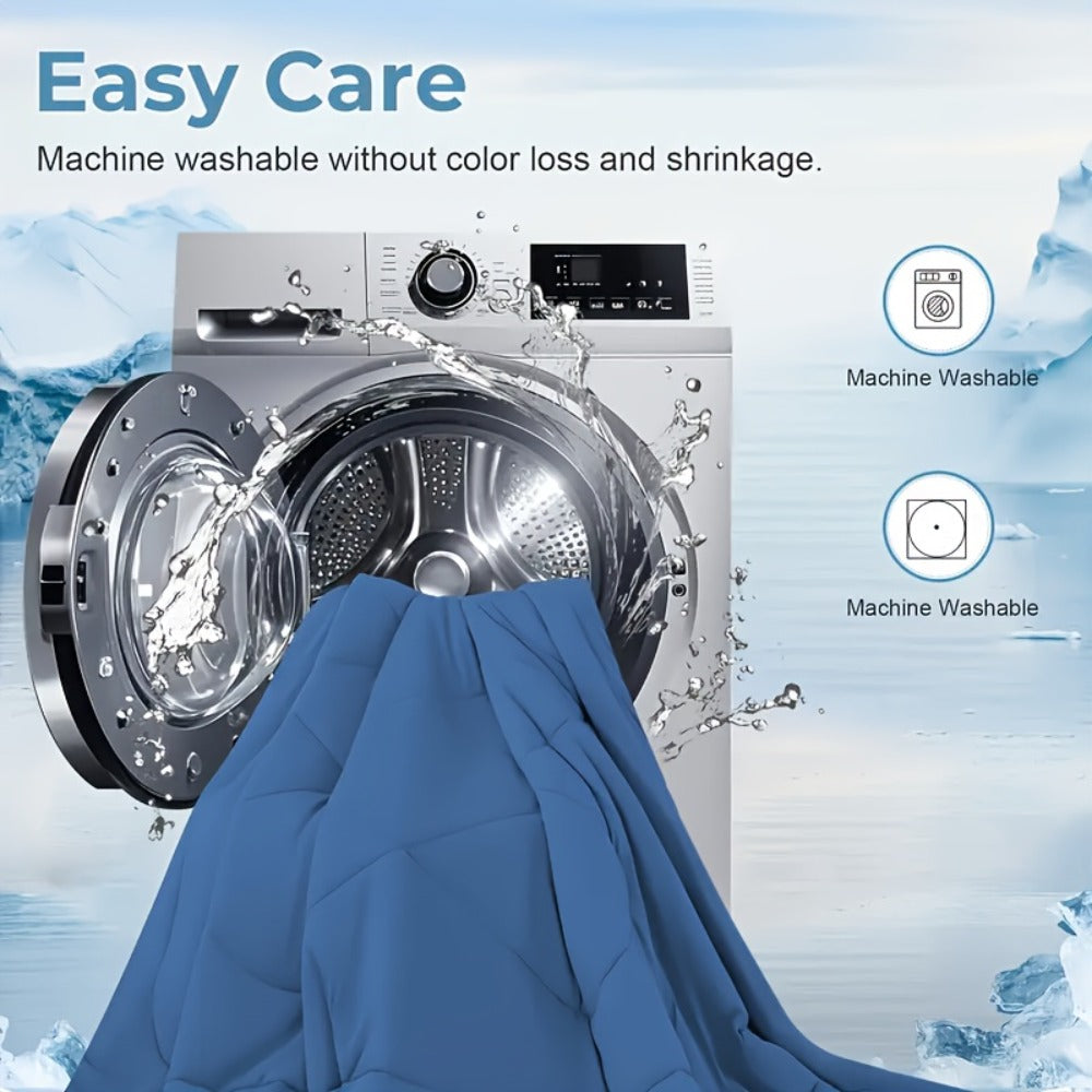 Cooling Blanket for Hot Sleepers ¨C Lightweight Breathable Summer Comforter, Air-Cooled Moisture-Wicking Blanket for Adults, Queen & King Size