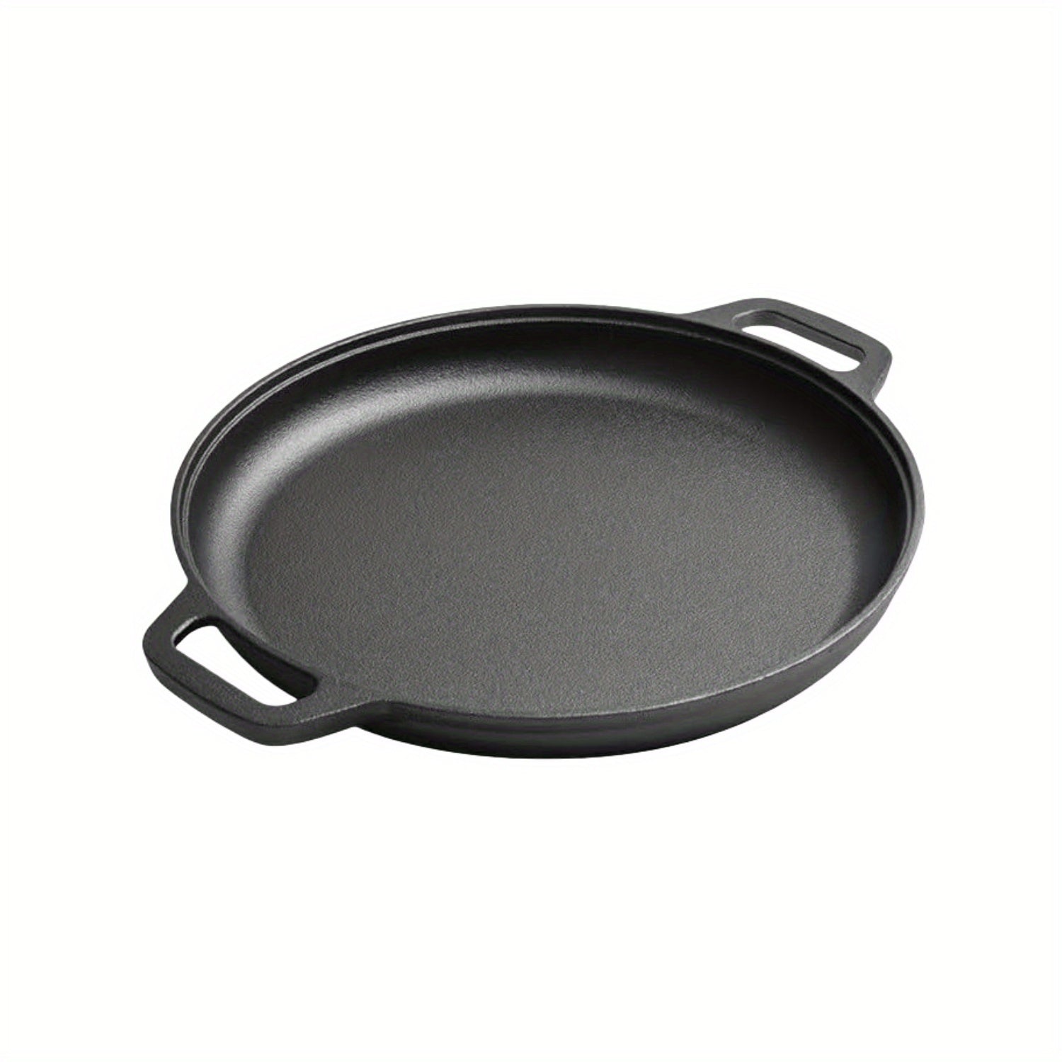 Pre-Seasoned Cast Iron Pan Set - Non-Stick Multifunctional Skillet for Pizza Home Kitchen Outdoor Cooking, Even Heating Compatible with All Stoves, 1/2/3 Piece Options