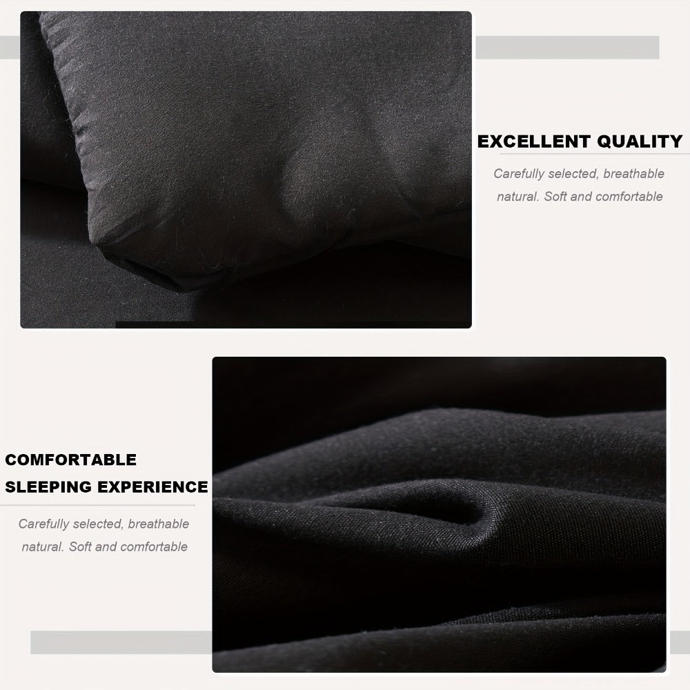 Comforter Set Soft Breathable Microfiber Bed in a Bag with Fitted Sheet Flat Sheet Pillowcases & Shams ¨C All Season Fluffy Checkered Bedding Set Twin Full Queen King
