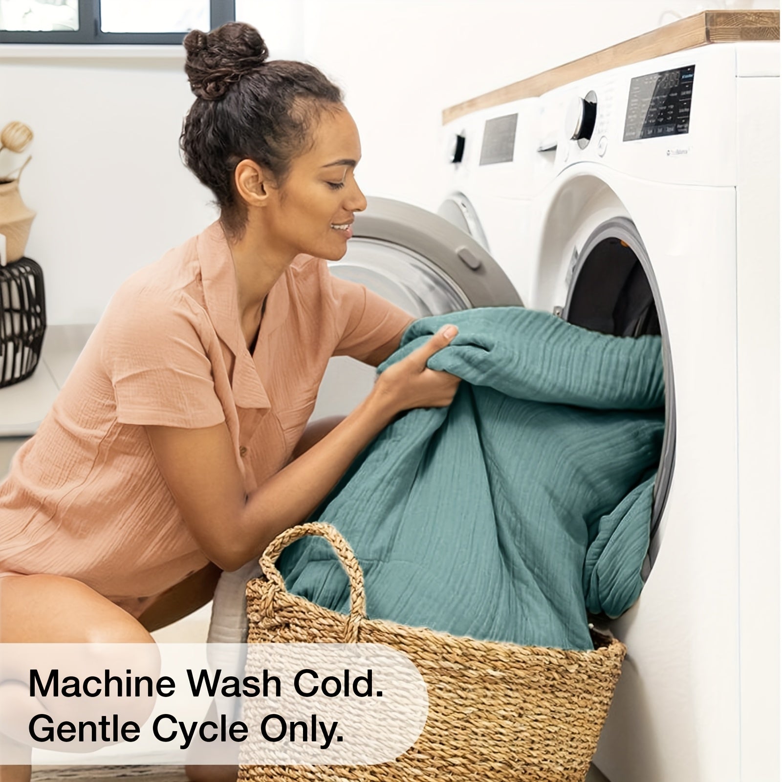 Muslin Blanket 100% Cotton 6-Layer ¨C Breathable Soft Gauze Throw for Couch & Bed, All Season, Machine Washable, 13 Colors, 5 Sizes