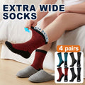 4-Pack Diabetic Socks Men Women Thermal Bamboo Non-Binding Circulation Moisture-Wicking Comfort Socks L XL