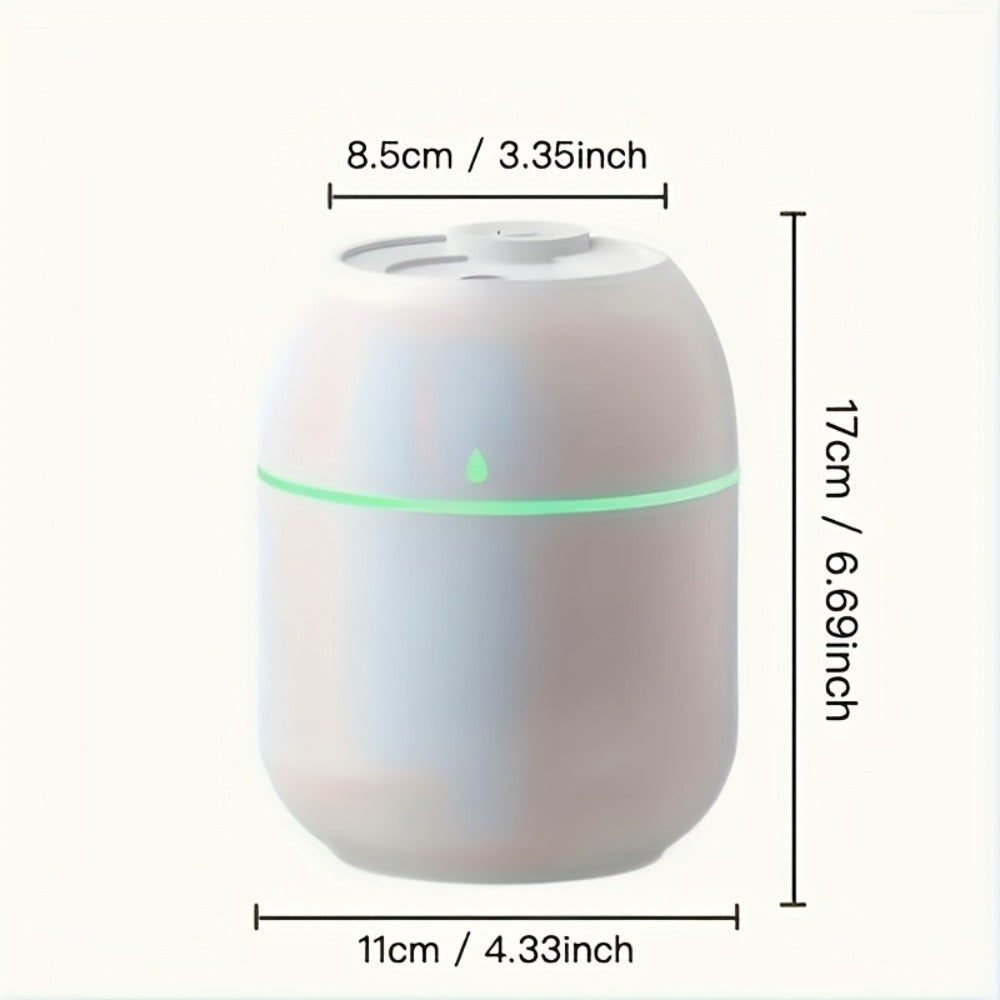Aromatherapy Mist Humidifier USB Powered Night Light Low Noise Energy Efficient for Indoor Car Air Refreshing Plant Health Calming Body Mind Bedroom Office 2pcs