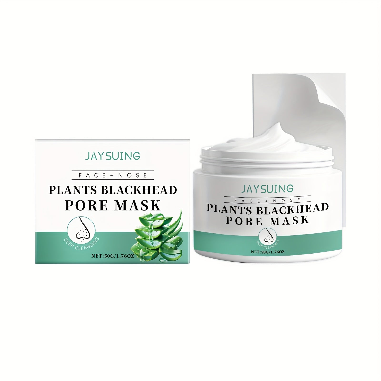 Blackhead Peel-Off Nose Mask 50g with Hyaluronic Acid, Salicylic Acid & Aloe Essence ¨C Deep Pore Cleansing Strips for Smooth Skin, Daily Use