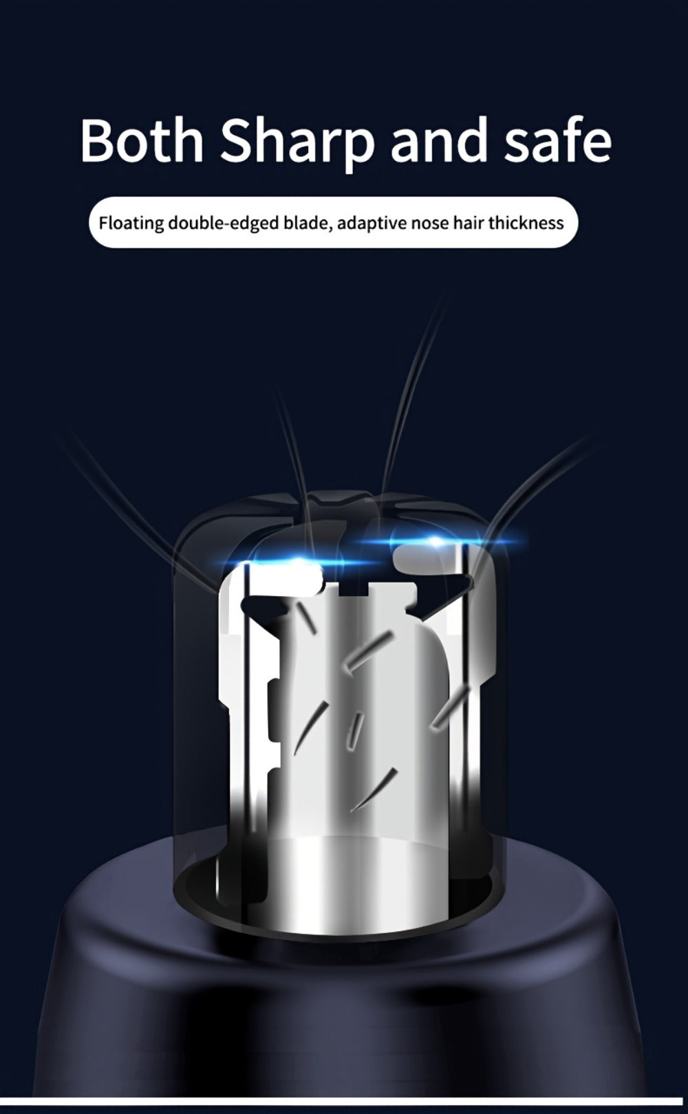 Electric Nose Trimmer with LED Display ¨C USB Rechargeable Painless Facial Hair Removal Device for Men & Women, Nose Ear & Eyebrow Trimmer, Upgraded Grooming Tool, Ideal Gift