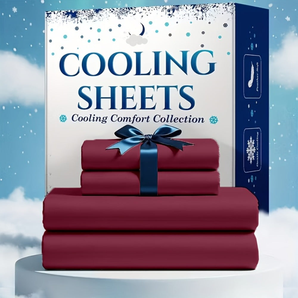 Bed Sheet Set Soft Breathable Cooling Microfiber Fitted & Flat Sheets with Deep Pockets ¨C Wrinkle Free Hotel Luxury Bedding in Multiple Colors & Sizes