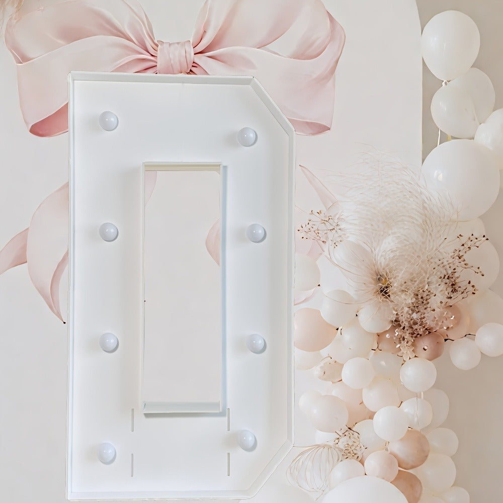 Marquee Letter Lights Warm White LED - 3FT Light Up Letters A-Z for Birthday, Anniversary, Wedding & Party Decor, Battery Powered KT Board Lighted Alphabet Signs for Wall & Indoor Display