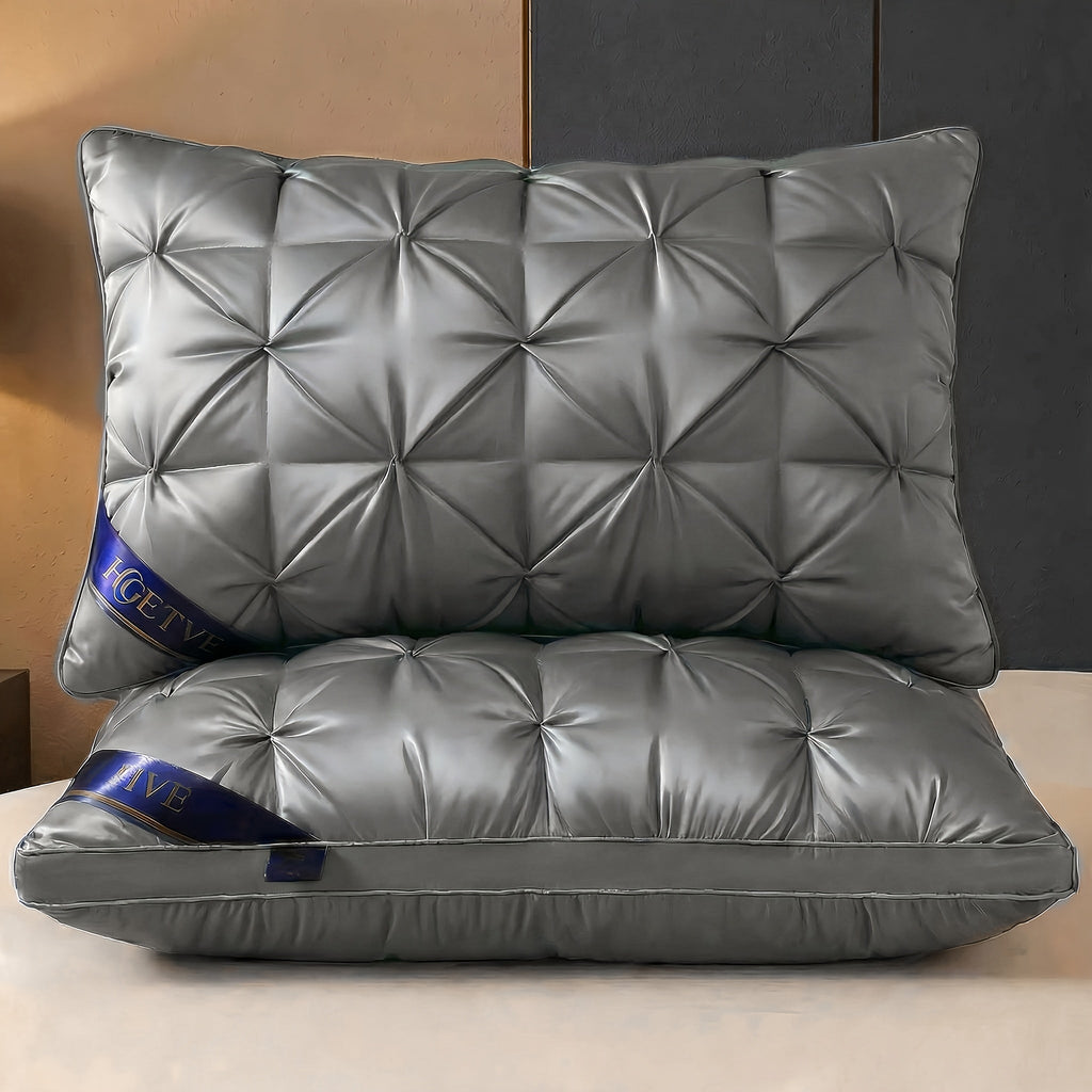 Pillows 2 Pack Queen King Size ¨C Luxury Hotel Quality Deep Sleep Neck Support Pillow High Fluffiness Soft Breathable Fabric All Season Bed Pillow Set