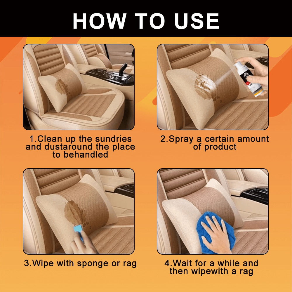 Upholstery Cleaner Spray Multi-Fabric Stain Remover 6.76oz Spot Cleaner for Couch Sofa Rug Carpet Clothes Car Seat Mattress Laundry Multi-Purpose Fabric Cleaner for Home and Car 1 2 3 4 5 Pack