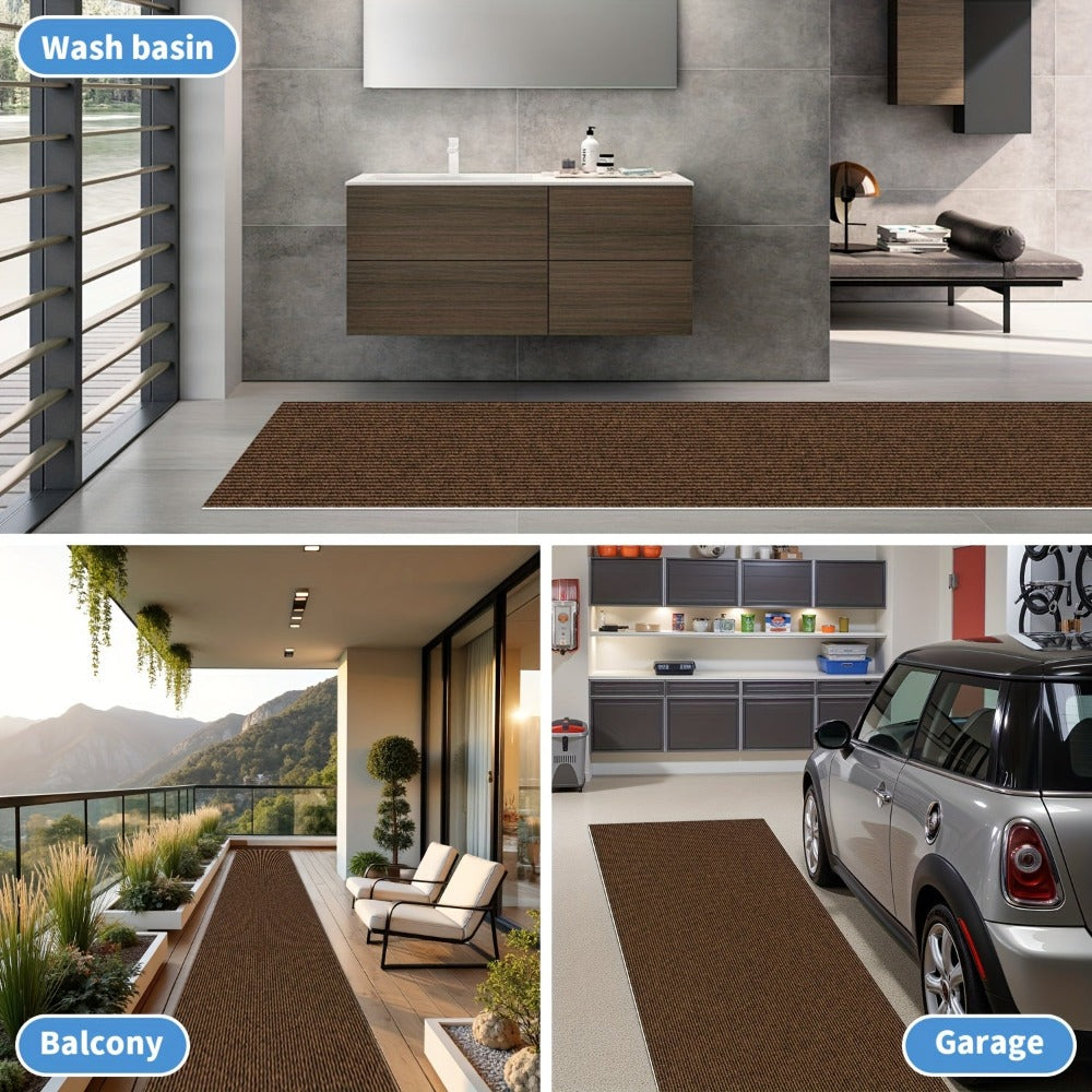 Runner Rug Non-Slip Long Hallway Kitchen Bathroom Stair Mat 23.22 Inch Wide Washable Floor Runner