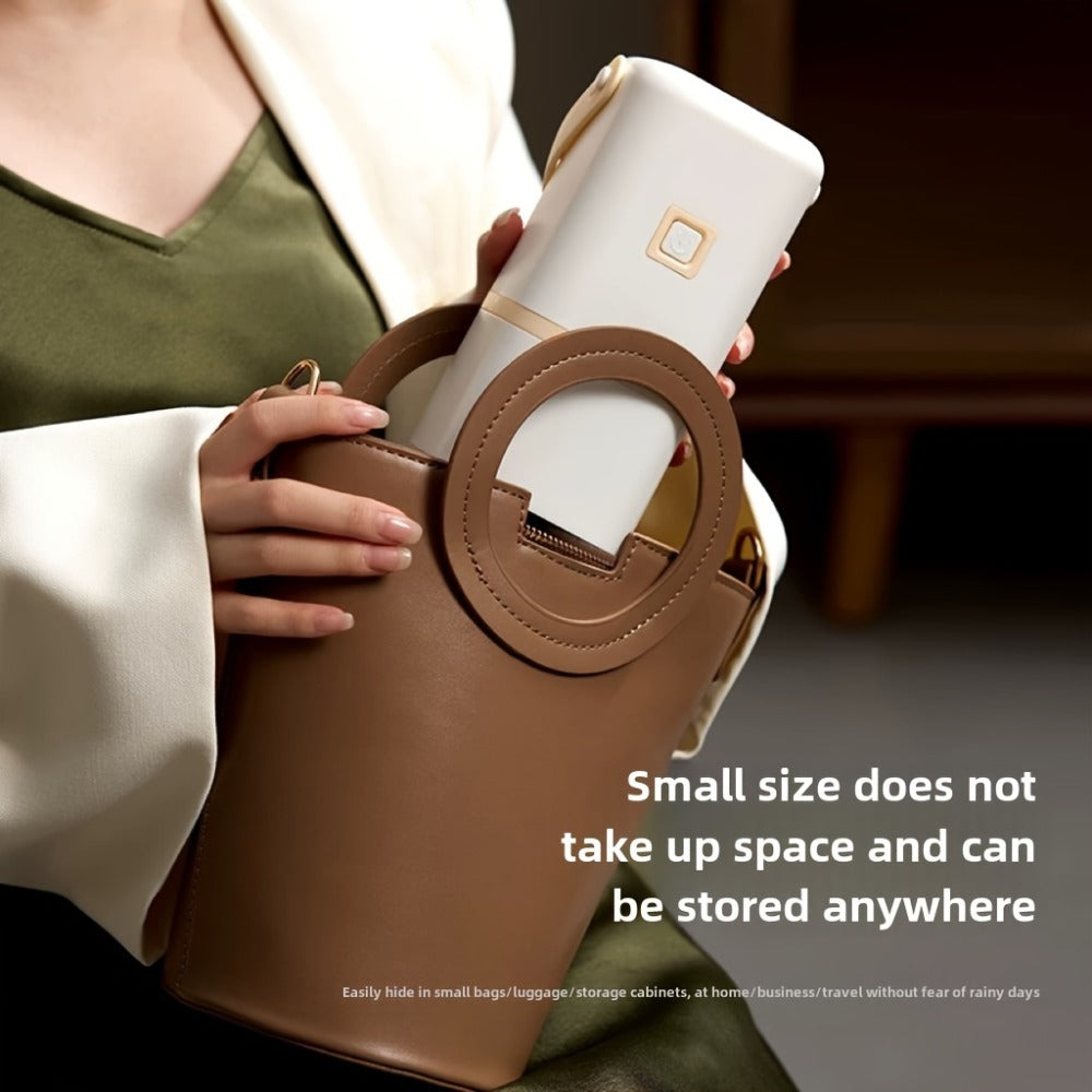 Portable Mini Dryer with Timer Function Compact Travel Clothes Dryer with Drying Bag for Delicates Underwear Small Clothing Items Apartments Dorms RVs Quick Easy Use