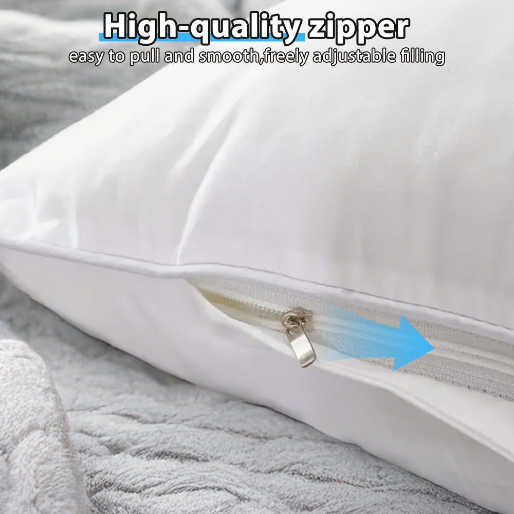 Throw Pillow Inserts 4 Pack Fluffy Square Pillow Stuffers with Zipper Plump White Cushion Inserts for Sofa Couch Bed Decorative Pillow Filler Machine Washable Multiple Sizes 14 16 18 20 22 Inch