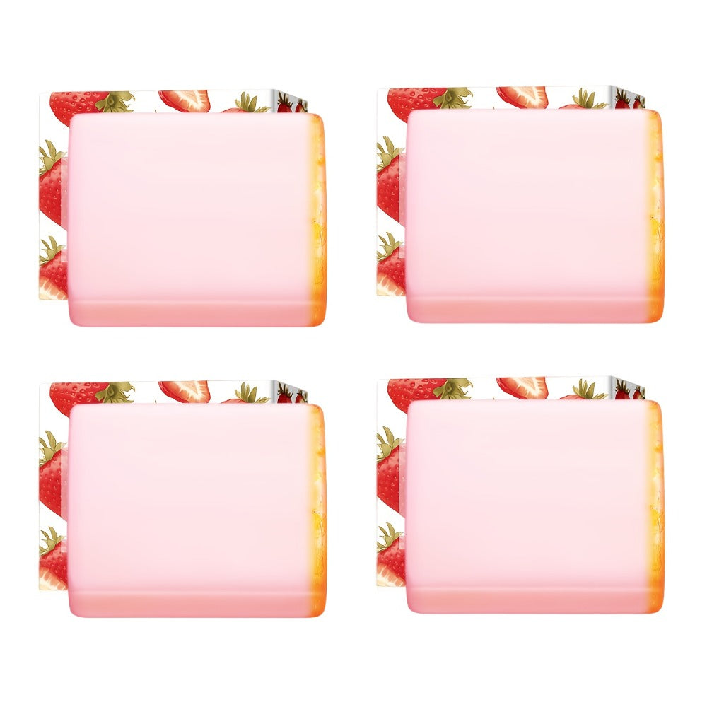 Intimate Cleansing Soap Rose Essence Built-in Bubble Net Rich Foam pH Balance Moisturizing Private Parts Soap for Women Peach Strawberry 2pcs 4pcs