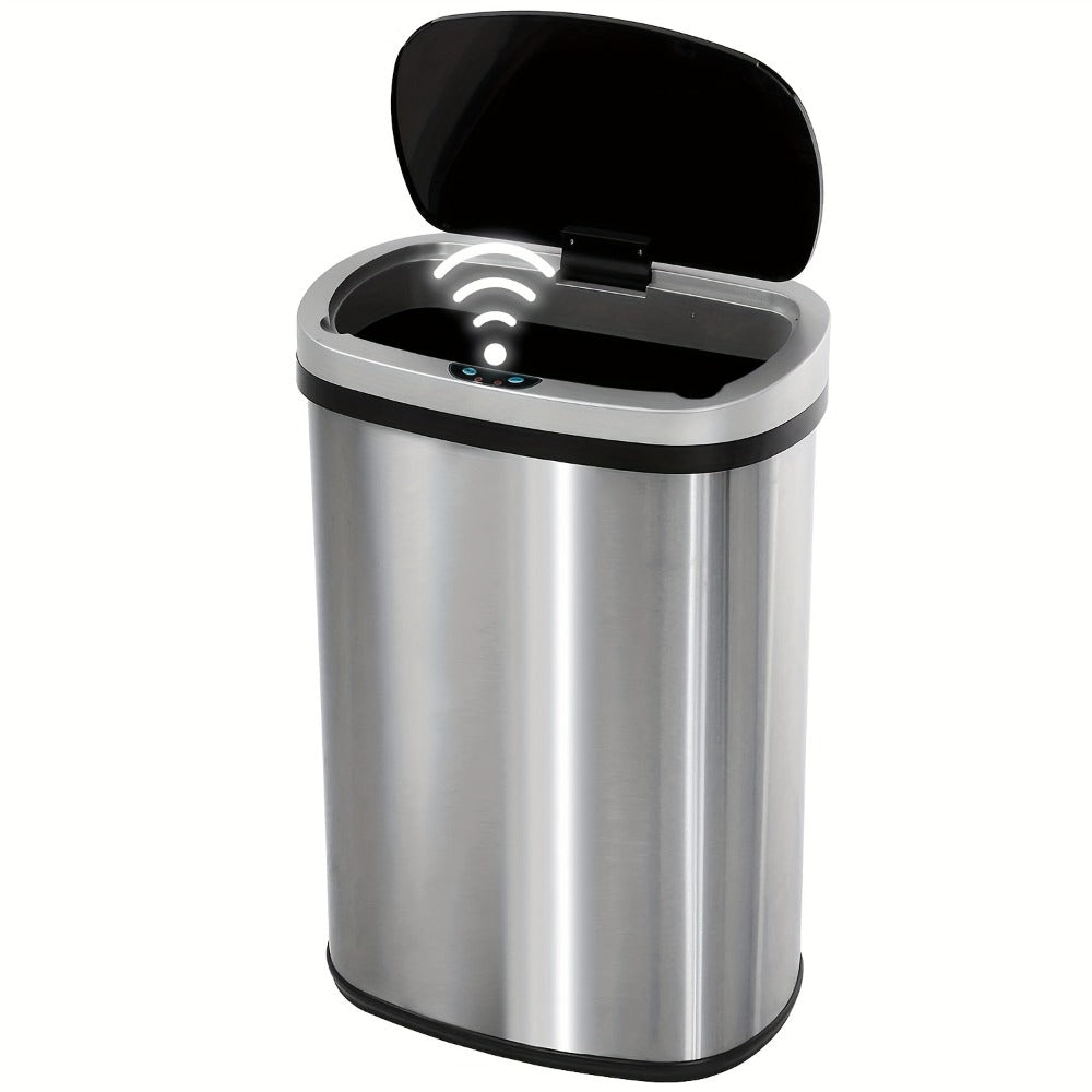 Touchless Motion Sensor Trash Can 13 Gallon 50L ¨C Automatic Kitchen Garbage Can for Home Office Bedroom Living Room