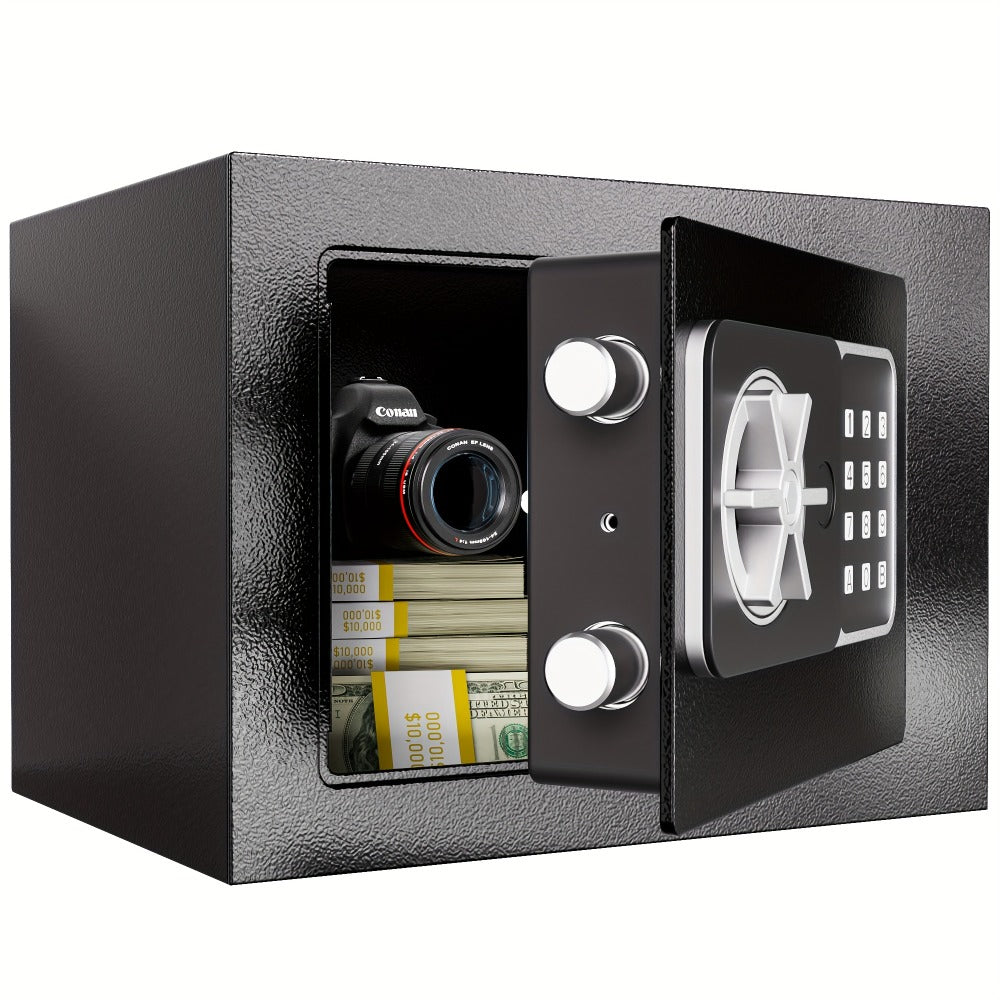 Fingerprint Safe Box with Password and Key Lock 0.3 0.8 1.13 1.71 Cu Ft Home Security Safe for Money Documents Passports Jewelry Bedroom Office Bedside Electronic Combination Lock Steel Safe