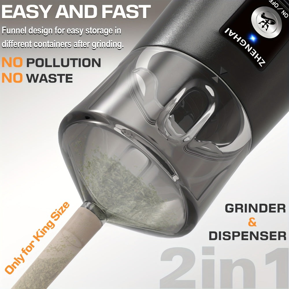 Electric Spice Grinder Portable 150W ¨C USB-C Rechargeable, Pulse Mode, Fast Grinding for Spices & Herbs, Compact Travel Size, Easy Dispensing, Includes Cleaning Brush, 5 Colors