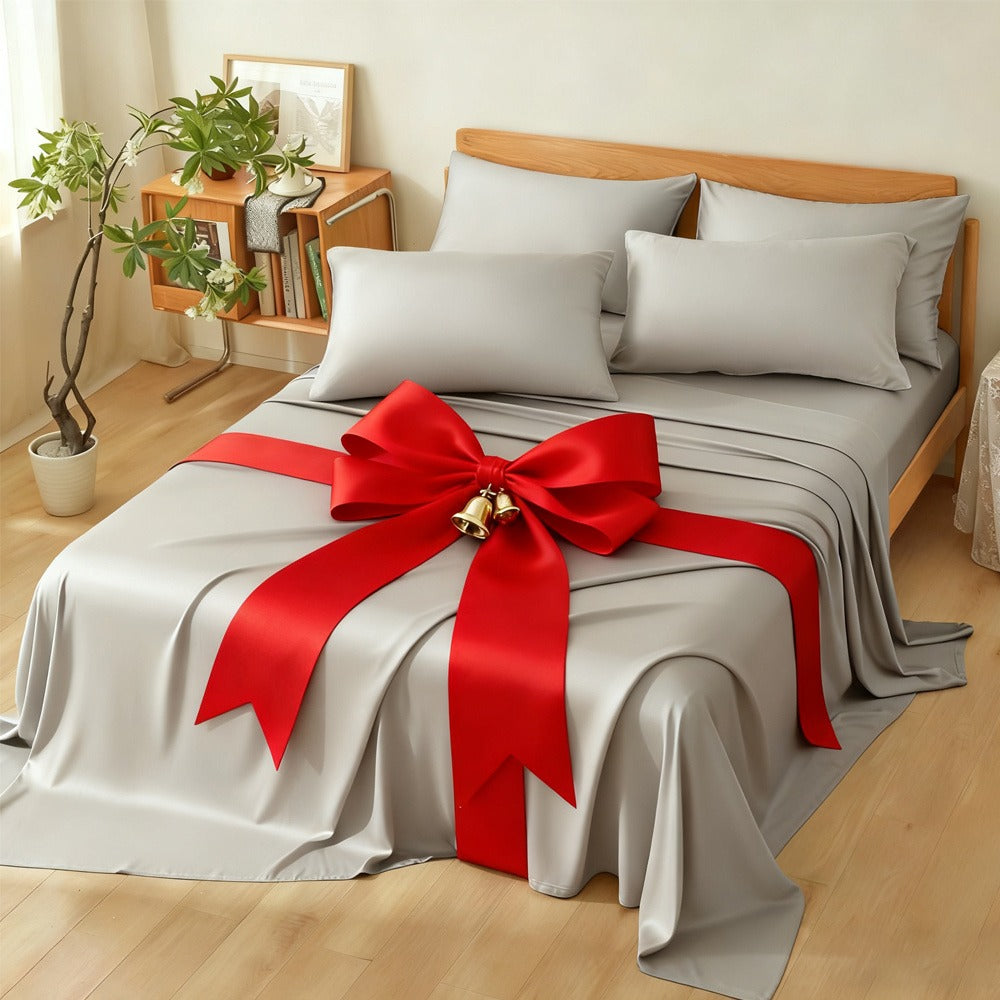 Bamboo Bed Sheet Set Ultra Soft Cooling - 100% Viscose Bamboo Sheets Twin Full Queen King, Breathable Luxury Bedding for Hot Sleepers, Deep Pocket 16 Inch, Hotel Quality, 11 Colors