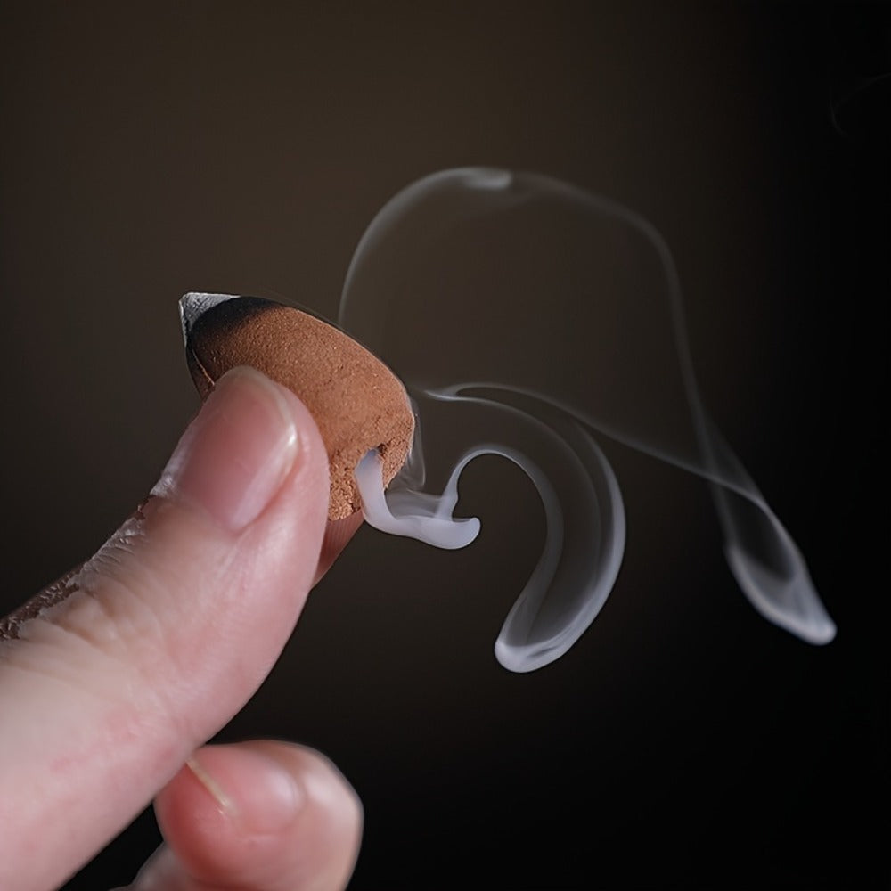 Backflow Incense Cones 360pcs Waterfall Smoke Effect Natural Scents Rose Jasmine Lavender Tulip for Incense Burner Meditation Yoga Gift