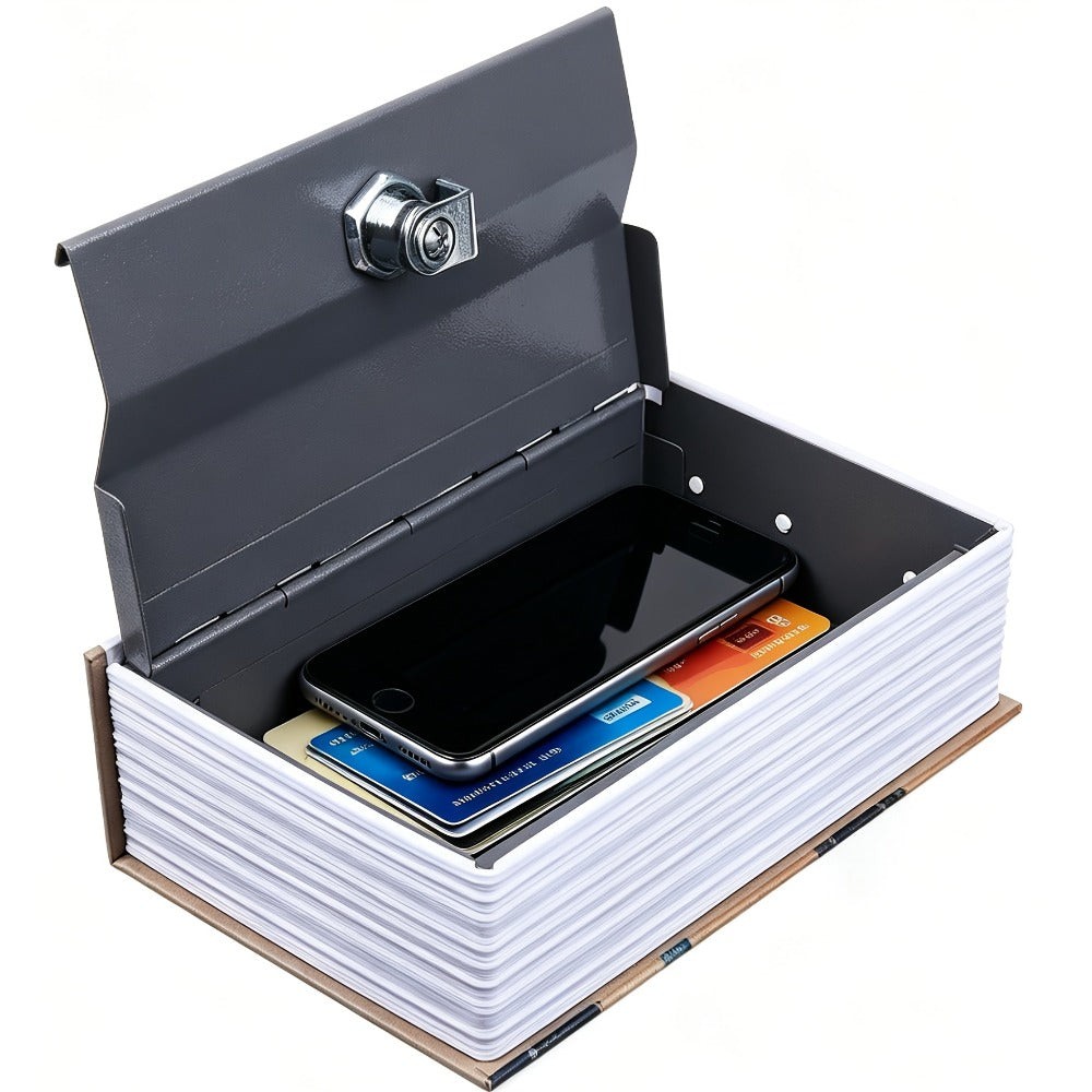 Hidden Book Safe Storage Box with Key Lock ¨C Diversion Book Piggy Bank for Money Jewelry Secret Valuables Home Decor