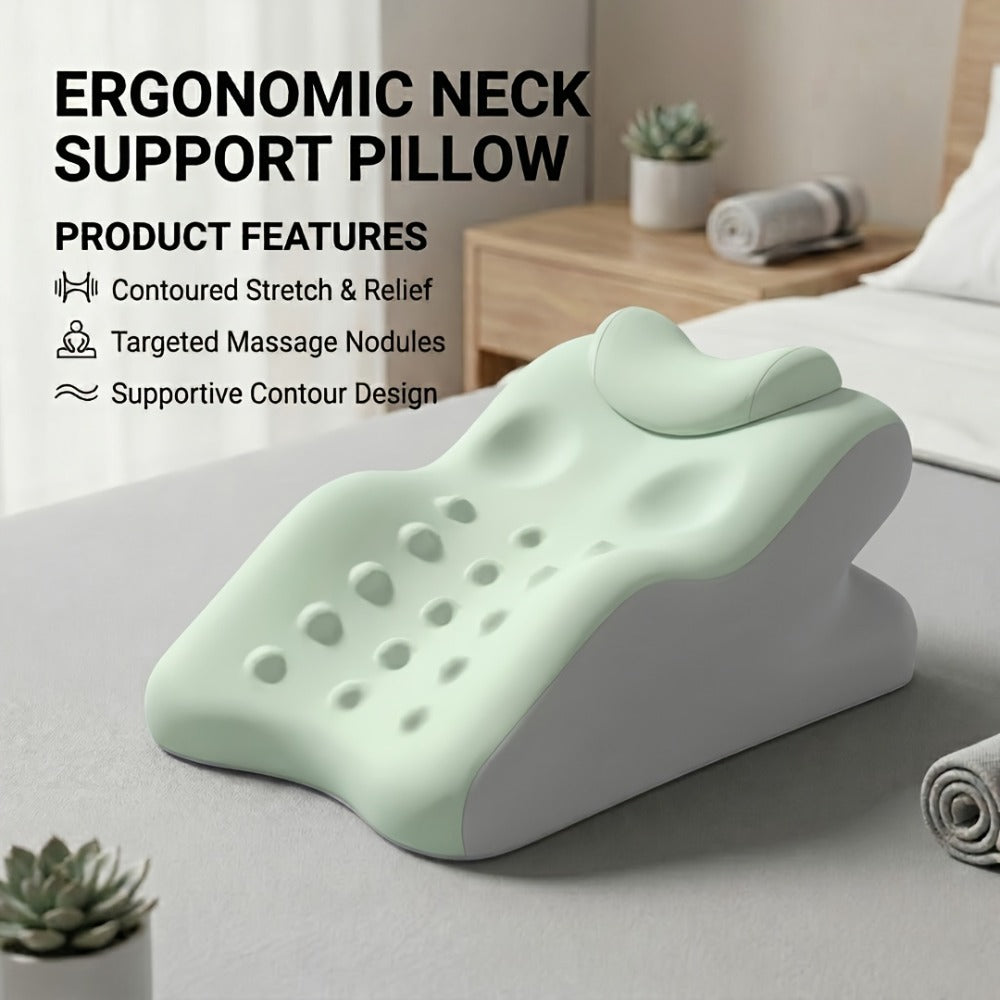 Memory Foam Cervical Support Pillow ¨C Ergonomic Side & Back Sleeper Pillow with Breathable Cover | Multi-Functional Neck & Lumbar Support Bed Pillow, Perfect Gift