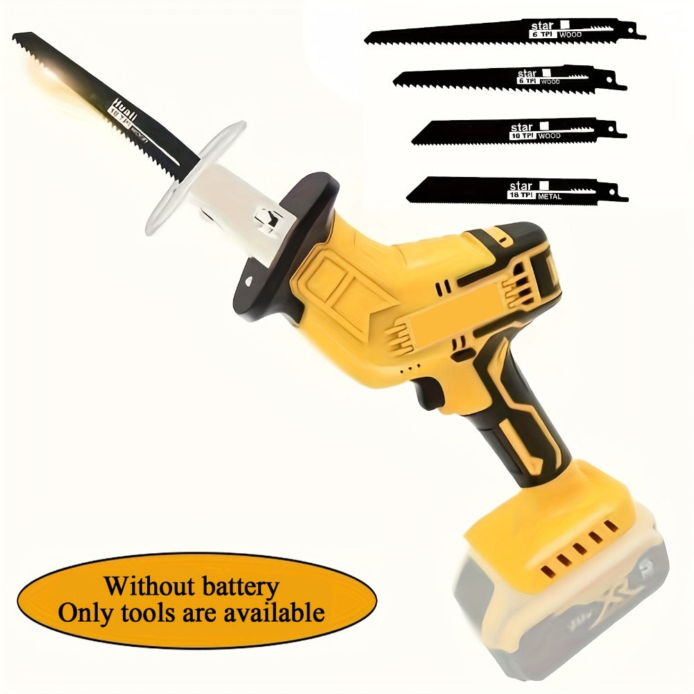 Reciprocating Saw Brushless Cordless for DeWalt 20V Battery ¨C 0-3500 SPM Variable Speed, Tool-Free Blade Change, 4 Saw Blades Included, for Wood, Metal & PVC Cutting (Battery Not Included)