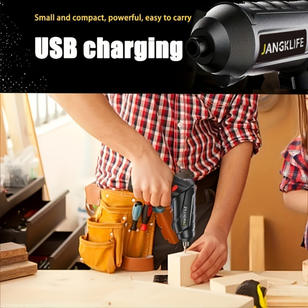 Electric Screwdriver Set 16pcs, 90¡ã Rotatable Foldable Cordless Screwdriver Kit with 1200mAh Rechargeable Battery & Bits