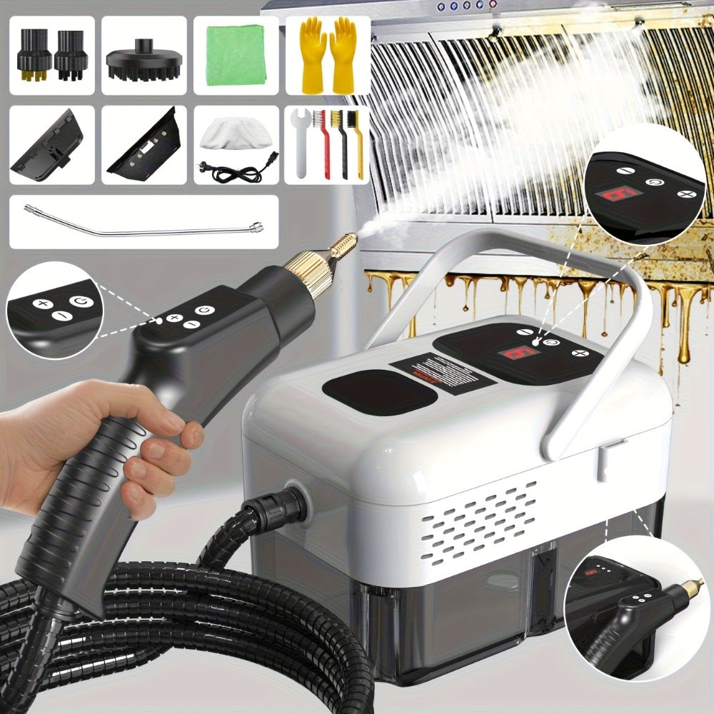 Portable Steam Cleaner High-Temperature High-Pressure Handheld Steamer for Home, Carpet, Tile & Grout Cleaning ¨C 9-Speed Adjustable, 3 Models: Basic, Upgraded & Smart