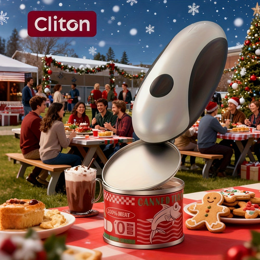 Electric Can Opener One-Touch Automatic ¨C USB Rechargeable, Smooth Edge Safety, Auto Power-Off, Cordless for Kitchen, Camping & Seniors