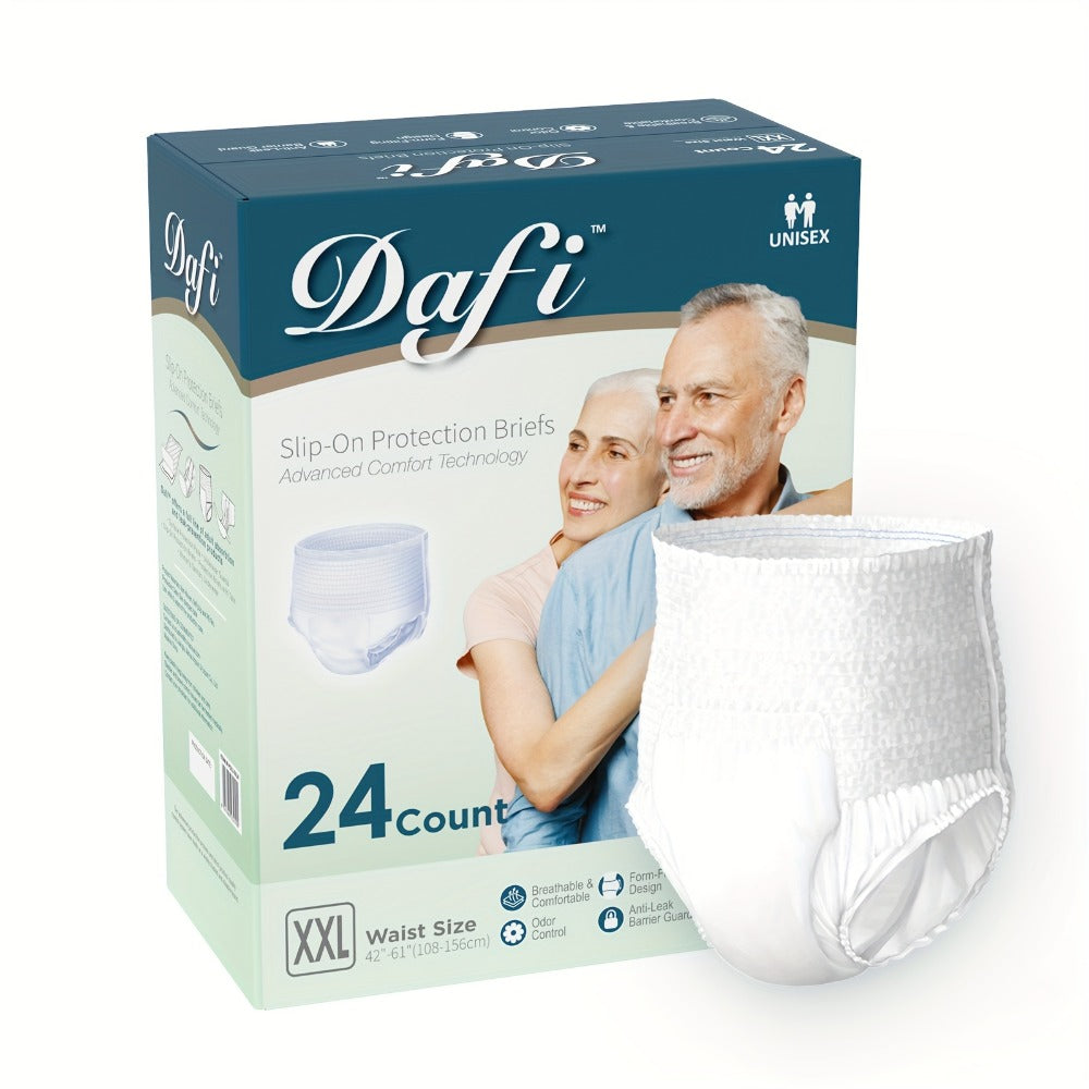 Adult Incontinence Underwear for Women Men Disposable Pull Up Briefs Overnight Bladder Control Maximum Absorbency M L XL 2XL 24 26 28 Count