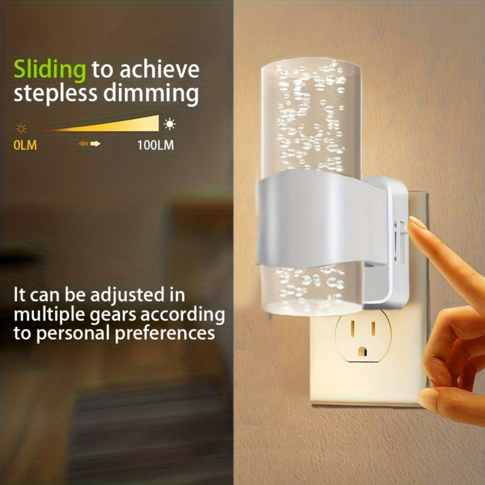 LED Night Light Plug In Wall 2 Pack ¨C 3000K Warm White Dimmable Night Lights with Auto Light Sensor for Hallway Bedroom Bathroom Stairway ¨C Modern Wall Plug Night Light