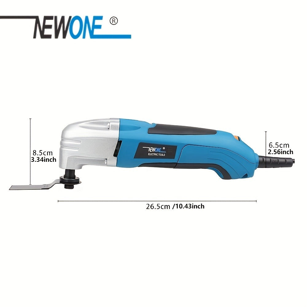 Oscillating Multitool Kit 2.5 Amp Corded, 6-Speed Variable, 3¡ã Oscillation Angle, Cutting Tool for Wood Metal Plastic, High-Precision Renovator Tool for DIY Projects & Home Repairs, Accessories Included