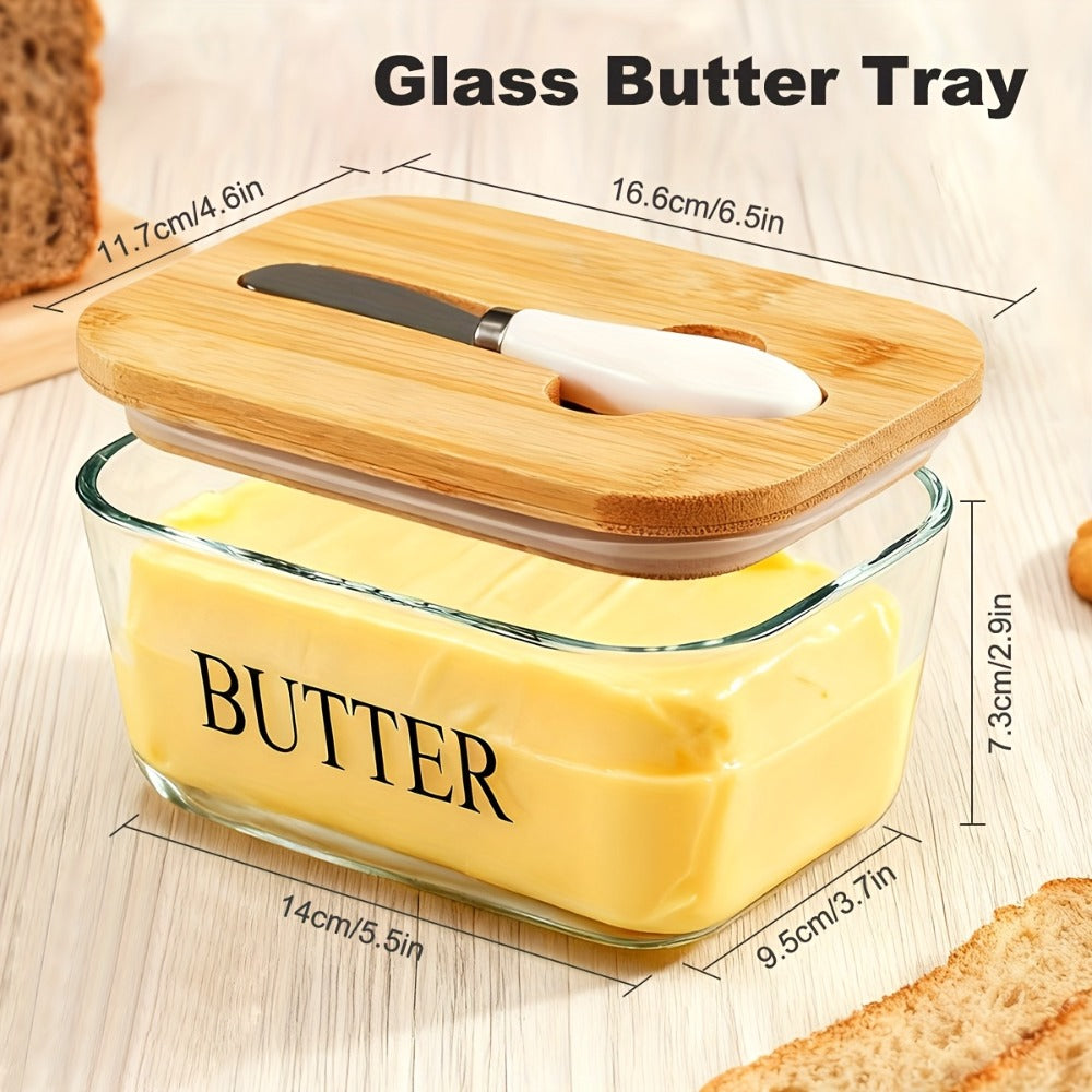 Ceramic Butter Dish with Lid and Knife ¨C Large Countertop Butter Keeper, Airtight Seal, Easy-Clean Design, Multiple Colors ¨C Kitchen Gift for Butter Lovers