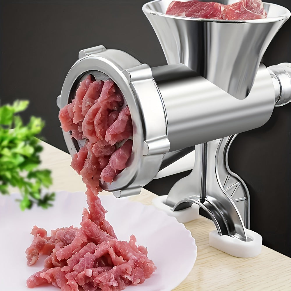 Manual Meat Grinder Hand Crank - Stainless Steel Heavy Duty Mincer & Sausage Maker for Home Kitchen, Hand Operated Food Grinder for Chopping Mixing Cutting, Versatile Kitchen Tool Great Gift Idea