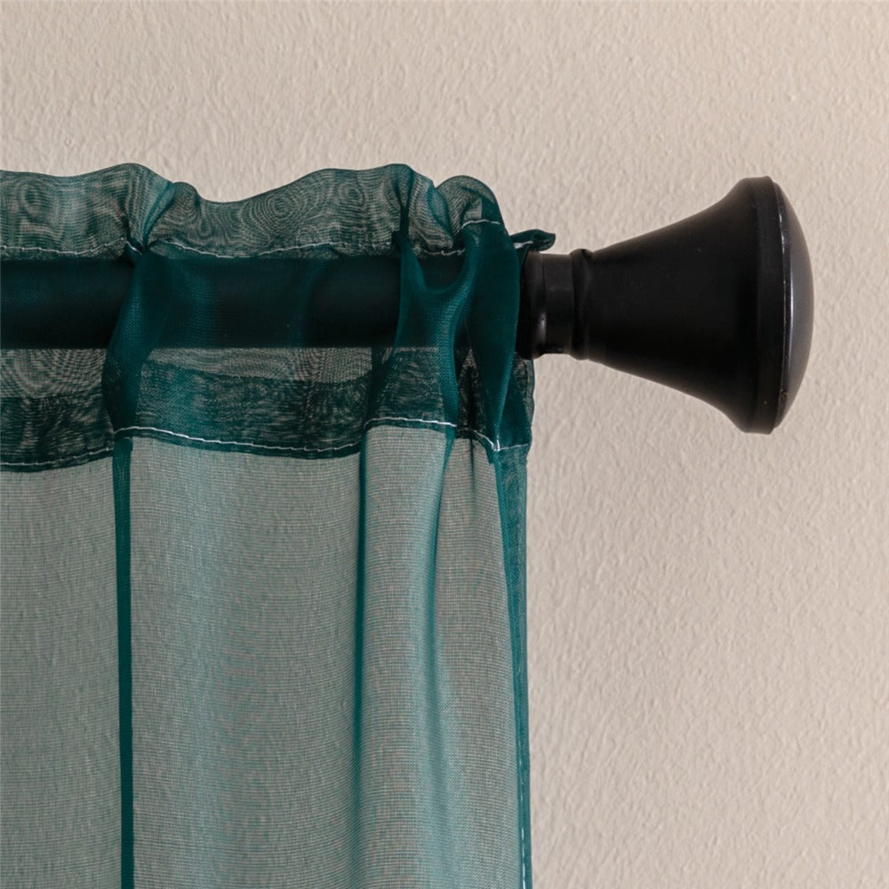 Sheer Curtains 2 Panels Rod Pocket ¨C Light Filtering Privacy Window Drapes for Living Room Bedroom Modern Home Decor