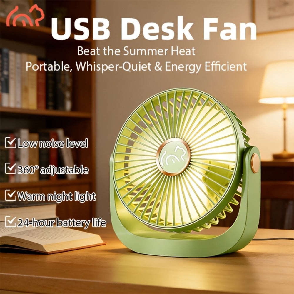 Portable USB Rechargeable Fan, 5-Speed Turbo Strong Wind Fan, Adjustable Hanging Vertical Fan for Wall, Desktop and Ceiling Mount, Fast Cooling Personal Fan for Home, Office and Outdoor Camping