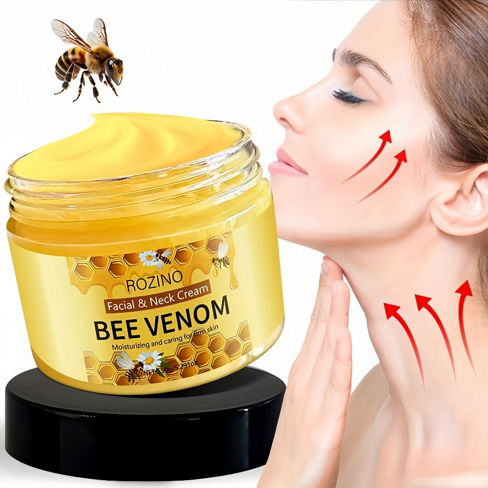Bee Venom Face & Neck Lifting Firming Cream 150g with Hyaluronic Acid & Vitamin E ¨C Anti-Aging Moisturizer for Tightening, Hydrating & Smoothing Skin