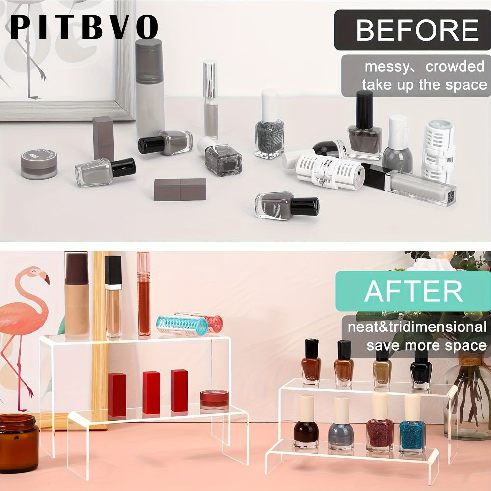 Acrylic Display Risers Clear Transparent Stands for Funko Pop Figures, Cupcakes, Jewelry, Perfume Bottles ¨C Multi-Size Display Shelf Organizer for Home, Store & Craft Show ¨C 10 or 20 Piece Set Large Size