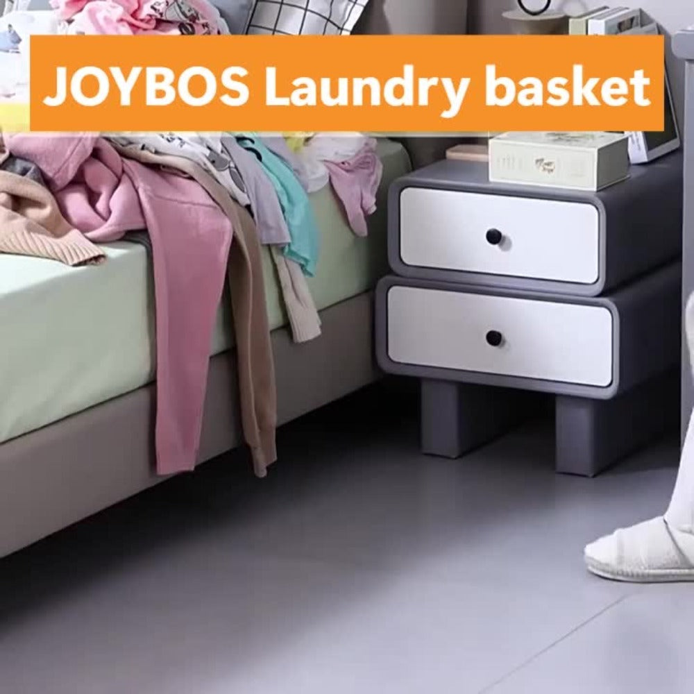 Rolling Laundry Basket with Lid and Wheels ¨C Large Foldable Ventilated Storage Bin with Lockable Casters, Removable Inner Basket for Underwear, Space-Saving Clothes Hamper for Bedroom & Bathroom