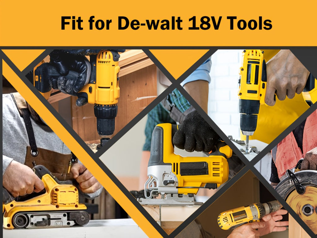 Battery Adapter DM18D DeWalt 18V to 20V Converter with USB Port Compatible with DeWalt 20V & Milwaukee 18V Li-Ion Batteries for DeWalt 18V Cordless Tools 3 Pack