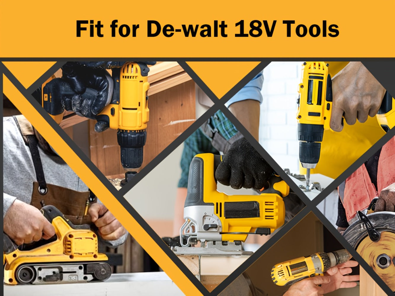 Battery Adapter DM18D DeWalt 18V to 20V Converter with USB Port Compatible with DeWalt 20V & Milwaukee 18V Li-Ion Batteries for DeWalt 18V Cordless Tools 3 Pack