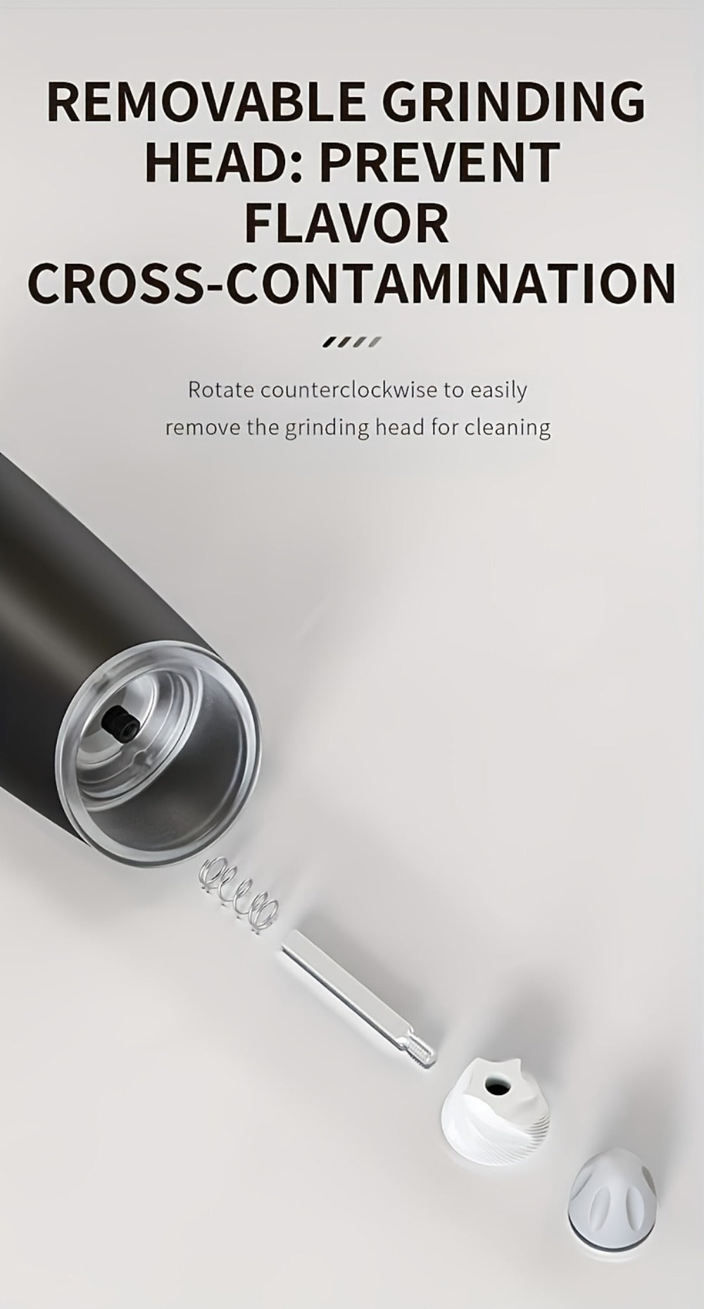 Electric Salt and Pepper Grinder Gravity Sensing USB Rechargeable with LED Light, One-Hand Operation Automatic Pepper Mill Adjustable Coarseness, Battery or Type-C Powered Kitchen Spice Grinder Set 1-2pcs