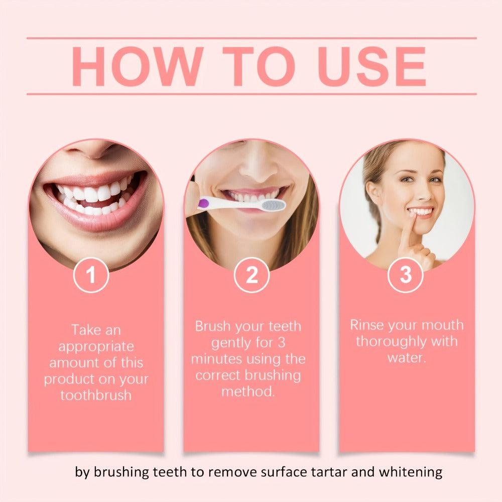 Niacinamide Toothpaste for Whitening & Deep Cleaning - Gentle Natural Care, Mint Peach Flavor, Freshens Breath, Travel-Friendly 3.52oz, Premium Daily Oral Care Toothpaste with Niacinamide