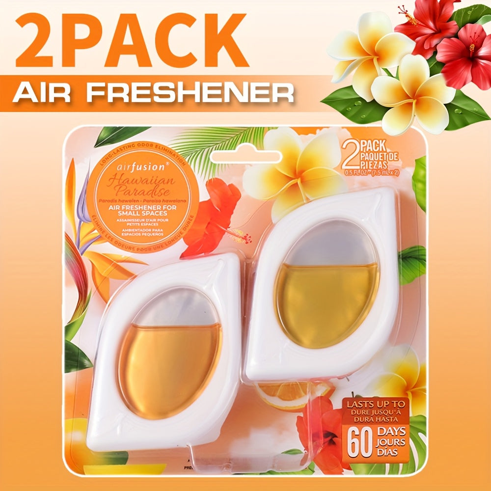 Air Freshener Odor Eliminator for Home Closet Bathroom Pets Small Space 0.25oz Up to 30 Days 6 Scents Eucalyptus Lavender Hawaiian Peach Black Ice Linens Sky 2 6 or 12 Pack