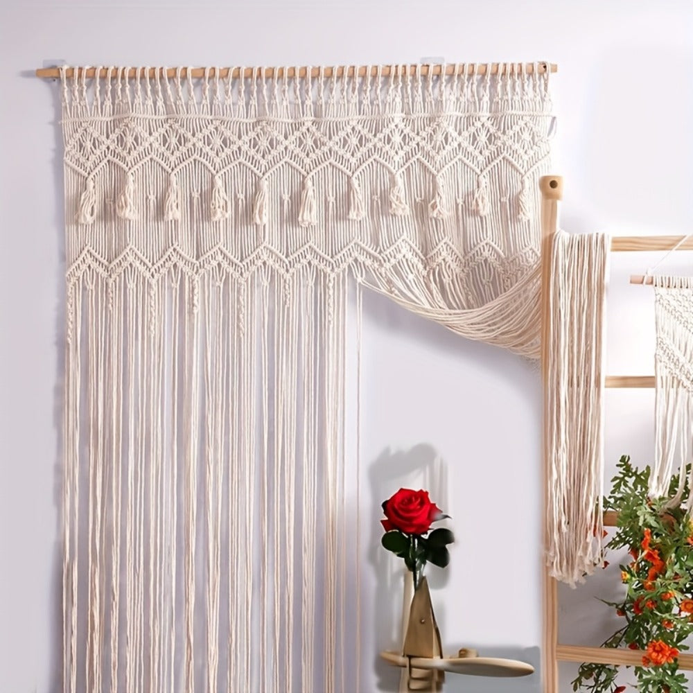 Bohemian Tapestry Wall Hanging - Large Boho Woven Wall Decor with Boho-Chic Patterns, Vertical Macrame Style Tapestry for Bedroom Living Room Wedding, Aesthetic Room Decor