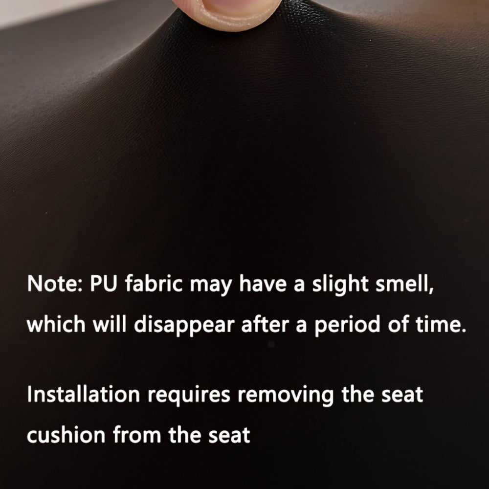 Waterproof PU Leather Dining Chair Cushion Covers Removable Stretch Seat Slipcovers for Dining Room Kitchen Hotel Set of 4 or 6