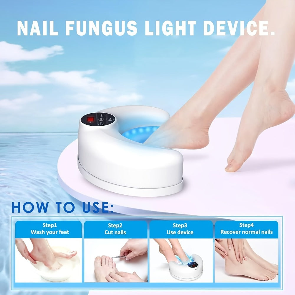Nail Fungus Light Device FDA Cleared ¨C KTS Toenail Fungus Treatment for Fingernails & Toenails, Repairs Damaged, Discolored & Thickened Nails, Portable At-Home Nail Fungus Laser Device