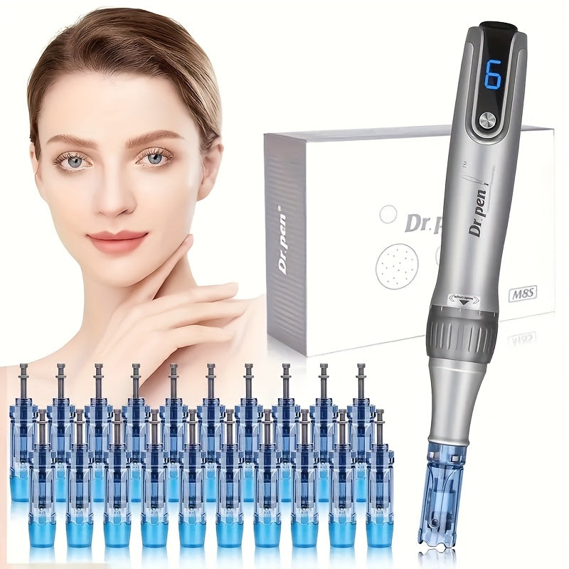 Dr. Pen M8S Microneedling Pen with 25Pcs Nano Cartridges