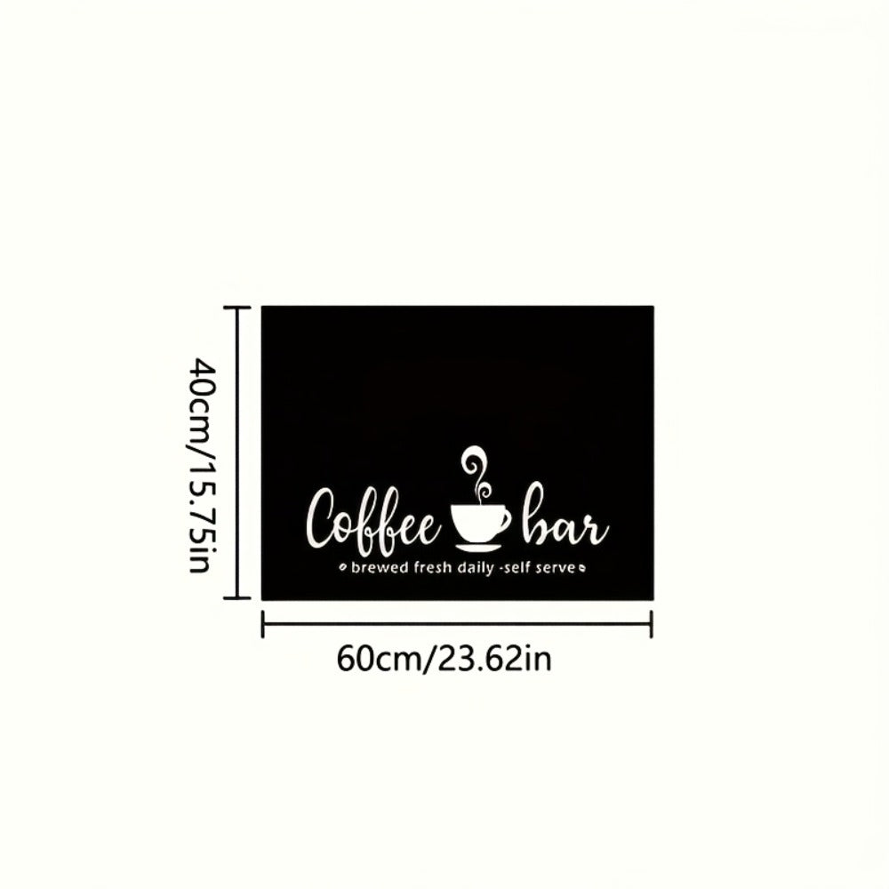 Coffee Bar Mat & Dish Drying Mat ¨C Bohemian Absorbent Kitchen Counter Mat for Coffee Machine, Espresso Station & Countertop