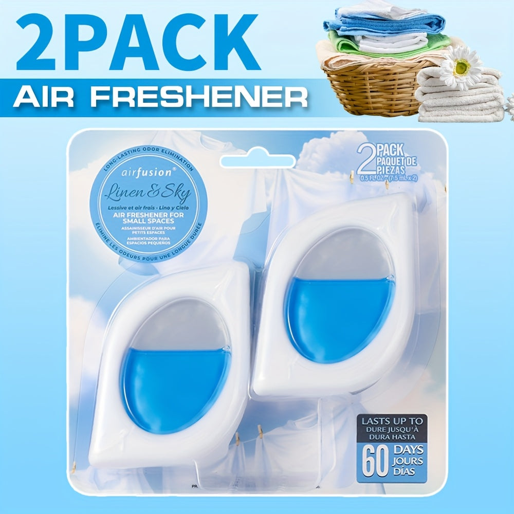 Air Freshener Odor Eliminator for Home Closet Bathroom Pets Small Space 0.25oz Up to 30 Days 6 Scents Eucalyptus Lavender Hawaiian Peach Black Ice Linens Sky 2 6 or 12 Pack