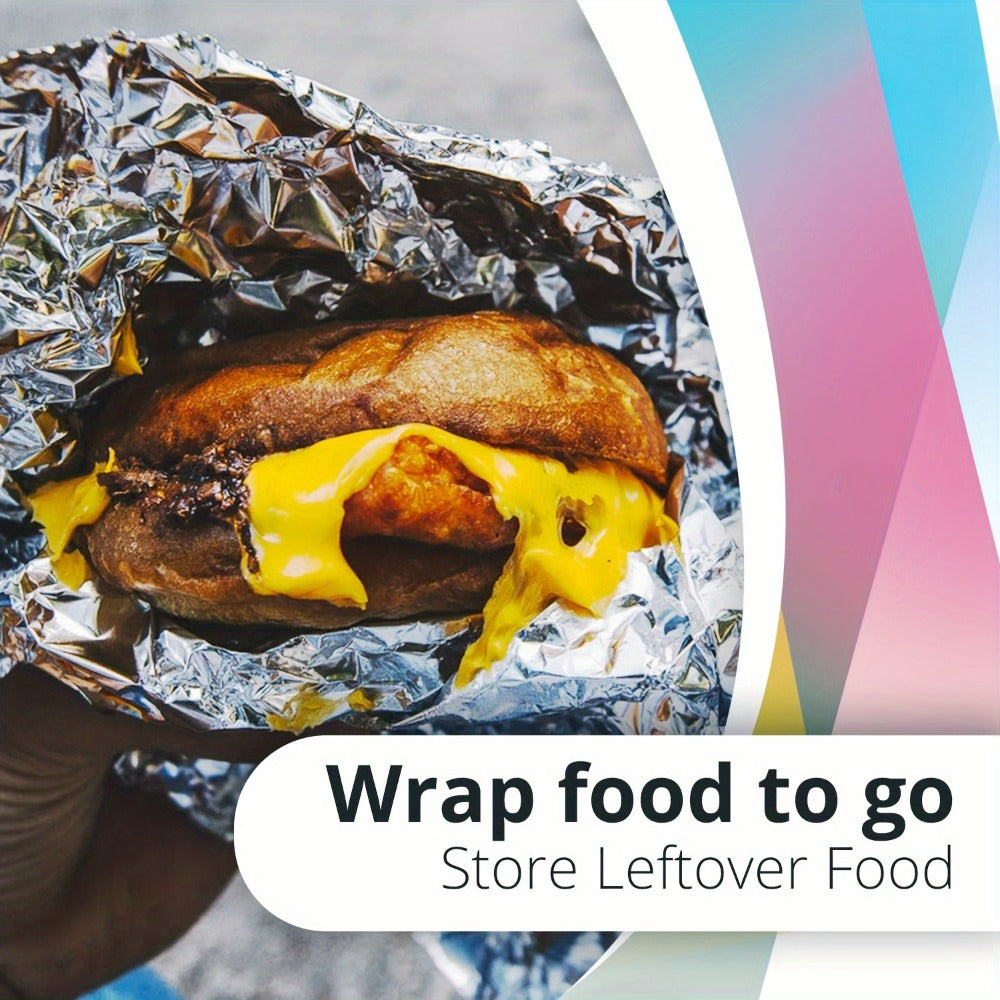 Heavy Duty Aluminum Foil Roll 12 Inch Wide Restaurant Grade ¨C Food Safe Disposable Wrapping for Burritos, Hot Dogs & Sandwiches | Pack of 2 (300 Sq Ft) or Pack of 3 (225 Sq Ft) for Food Service & Catering